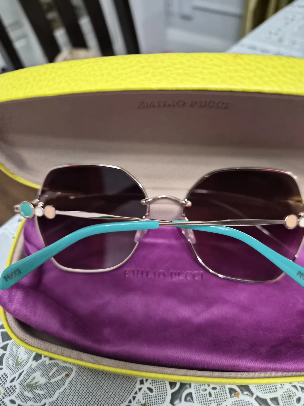 Emilio Pucci Women's Oversized Pink Gradient Sunglasses
